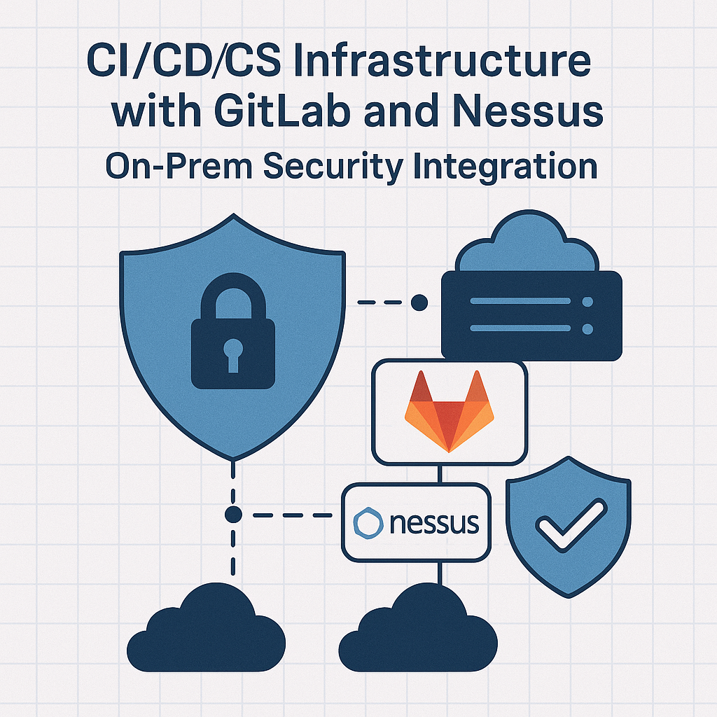 Designing and Implementing CI:CD:CS Infrastructure Using GitLab On-Prem and Nessus Pro